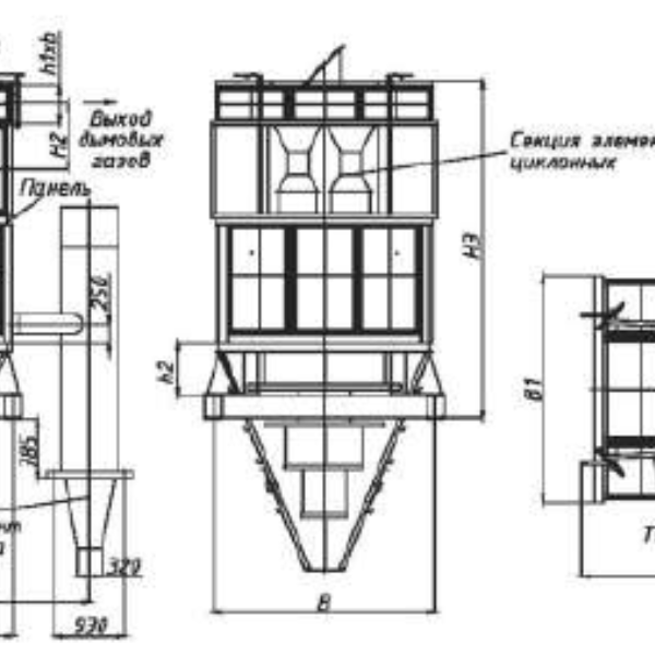 Циклон БЦ-512-Р-2-(6x5)